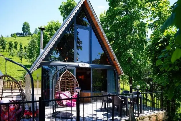 Bungalow - Çift Kişilik, Doğa Manzaralı, Jakuzili