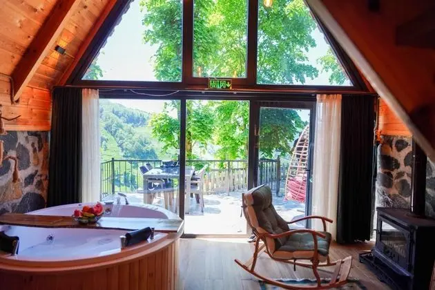 Bungalow - Çift Kişilik, Doğa Manzaralı, Jakuzili