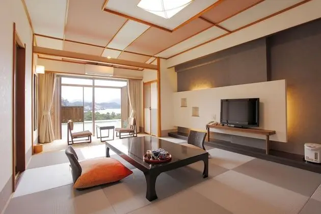 Traditional Oda, Sigara İçilmez, Okyanus Manzaralı (Tatami with Private Open-air bath,HB)