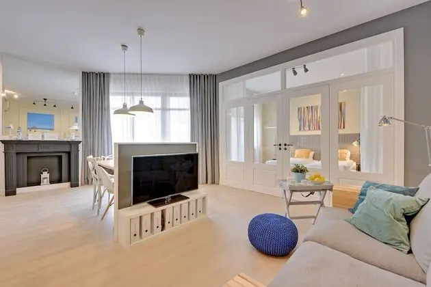 Deluxe Apart Daire, 2 Yatak Odası, Balkon (living room, 6 adults )