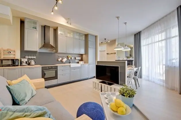 Deluxe Apart Daire, 2 Yatak Odası, Balkon (living room, 6 adults )