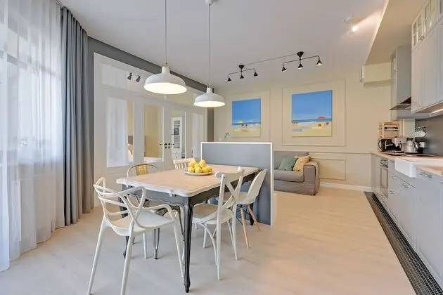 Deluxe Apart Daire, 2 Yatak Odası, Balkon (living room, 6 adults )