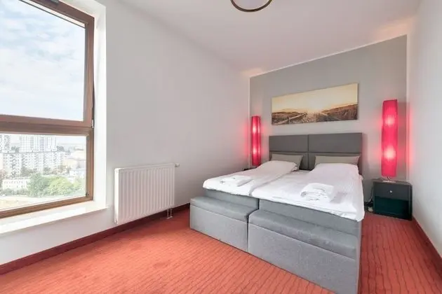 Comfort Apart Daire, 2 Yatak Odası, Balkon, Şehir Manzaralı (living room for 6 adults )