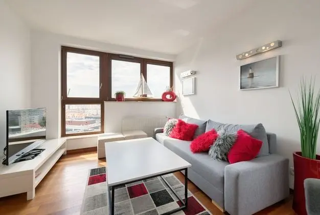 Comfort Apart Daire, 2 Yatak Odası, Balkon, Şehir Manzaralı (living room for 6 adults )
