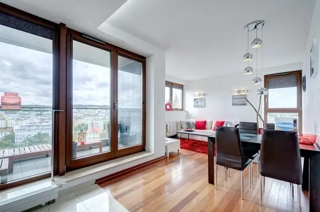 Comfort Apart Daire, 2 Yatak Odası, Balkon, Şehir Manzaralı (living room for 6 adults )