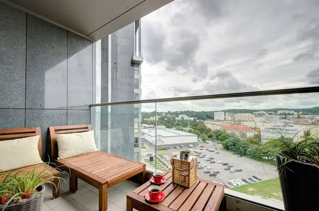Comfort Apart Daire, 2 Yatak Odası, Balkon, Şehir Manzaralı (living room for 6 adults )