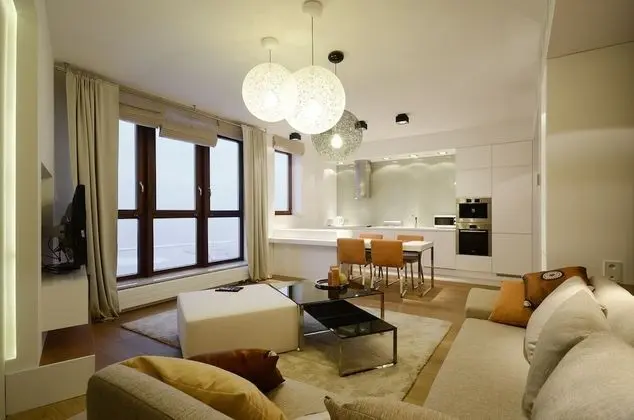 Deluxe Apart Daire, 2 Yatak Odası, Deniz Manzaralı (living room and kitchen for 6 adults)
