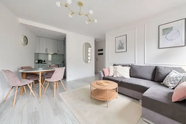 Deluxe Apart Daire, 1 Yatak Odası, Balkon, Ek Bina (4 people, ul. Sobieskiego 29)