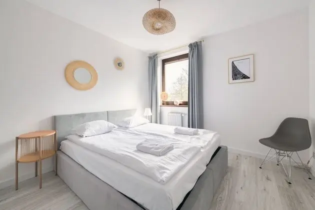 Deluxe Apart Daire, 1 Yatak Odası, Balkon, Ek Bina (4 people, ul. Sobieskiego 29)