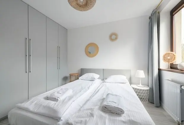 Deluxe Apart Daire, 1 Yatak Odası, Balkon, Ek Bina (4 people, ul. Sobieskiego 29)
