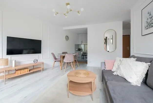 Deluxe Apart Daire, 1 Yatak Odası, Balkon, Ek Bina (4 people, ul. Sobieskiego 29)