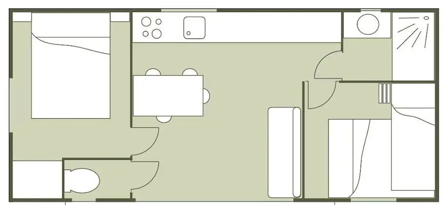 Family Bungalov, Birden Çok Yatak, Sigara İçilmez, Bahçe Manzaralı (Tiny Houses)