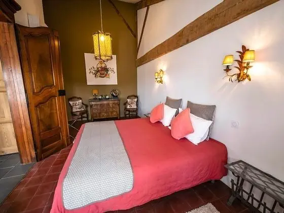 Deluxe Tek Büyük Yataklı Oda, Banyolu/Duşlu, Bahçe Manzaralı (Chambre Foulque)
