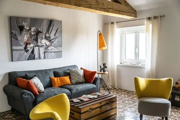 Deluxe Tek Büyük Yataklı Oda, Banyolu/Duşlu, Bahçe Manzaralı (Chambre Foulque)