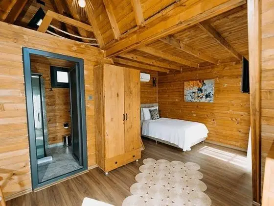 Bungalov Ardıç, Deniz ve Dağ Manzaralı, Teraslı