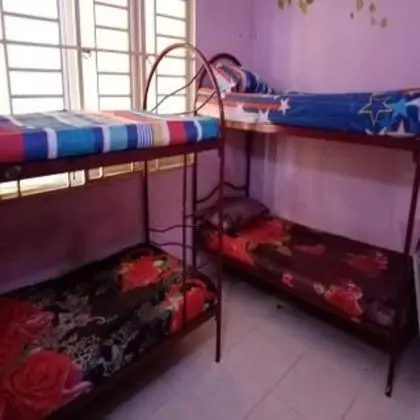 Bed in dormitory