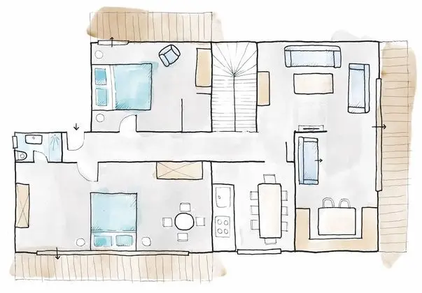 Classic Apart Daire, 3 Yatak Odası (Penthouse)