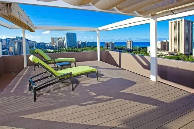 Çatı Katı Süiti (Penthouse) (Kapiolani Suite, City/Mountain View)