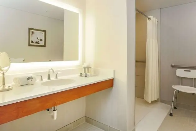 Oda, 1 En Büyük (King) Boy Yatak, Engellilere Uygun, Köşe (Roll-In Shower)