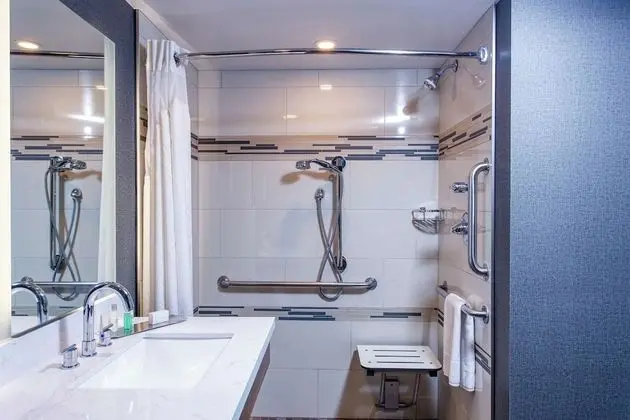 Oda, 1 En Büyük (King) Boy Yatak, Engellilere Uygun (Roll-In Shower, Mobility)