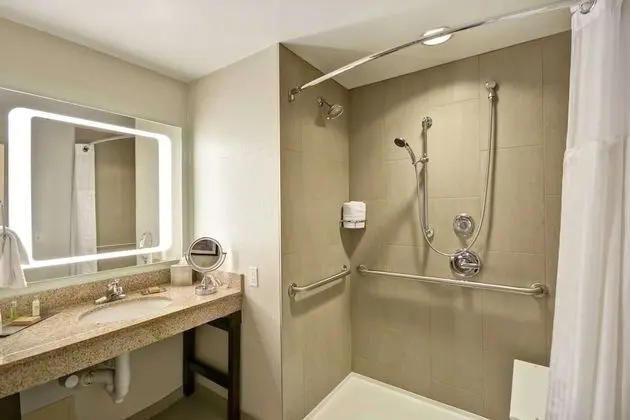 Oda, 2 Büyük (Queen) Boy Yatak, Engellilere Uygun (Roll-In Shower, Mobility & Hearing)