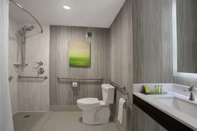 Oda, 1 Büyük (Queen) Boy Yatak, Engellilere Uygun, Sigara İçilmez (Roll-in Shower)