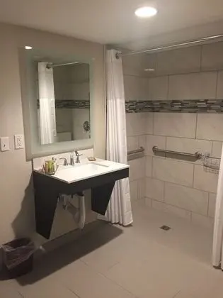Oda, 1 En Büyük (King) Boy Yatak, Engellilere Uygun (Roll-In Shower)