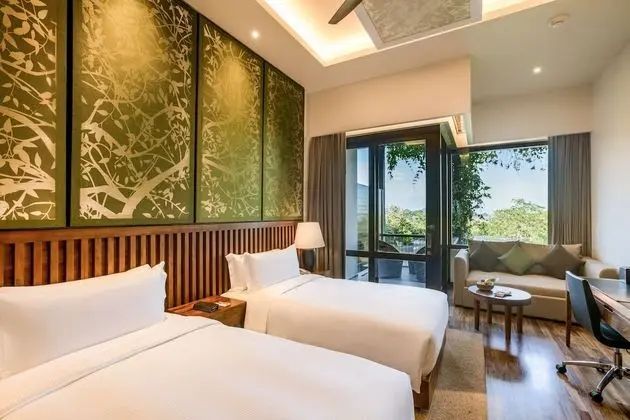 Deluxe Oda, 2 Tek Kişilik Yatak, Balkon, Bahçe Manzaralı