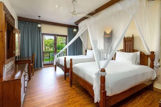Oda, 2 Tek Kişilik Yatak, Balkon, Bahçe Manzaralı