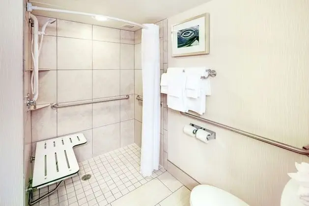 Oda, 1 Büyük (Queen) Boy Yatak, Engellilere Uygun (Mobility & Hearing, Roll-in Shower)