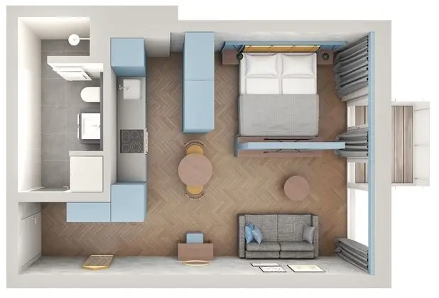 Studio Cool Denim, 38 sqm