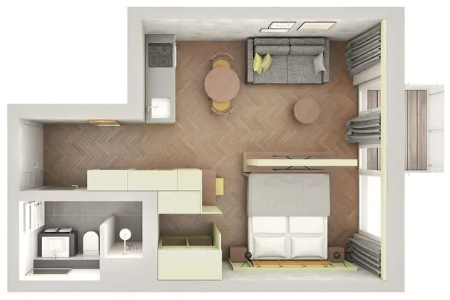 Studio Spicy Wasabi, 31 sqm