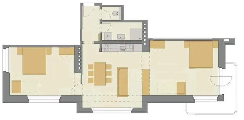 Exclusive Apart Daire, 2 Yatak Odası, Balkon, Şehir Manzaralı