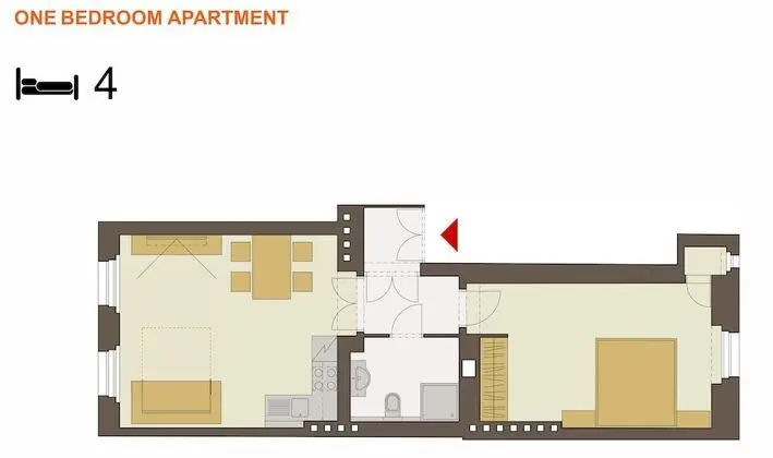 Exclusive Apart Daire, 1 Yatak Odası