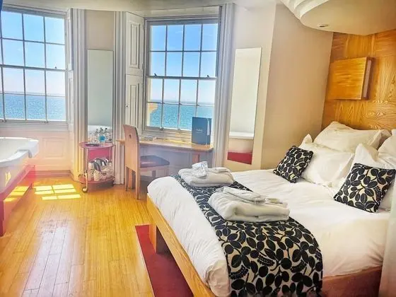 Deluxe Tek Büyük Yataklı Oda, 1 Çift Kişilik Yatak, Deniz Manzaralı