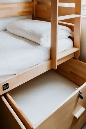 Bed in Female Dormitory, Shared Bathroom