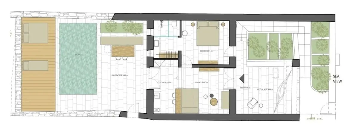 Villa, 1 Yatak Odası, Kişiye Özel Havuzlu