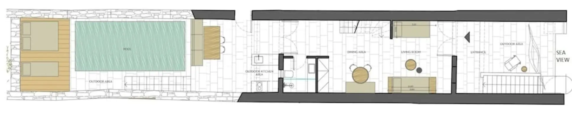 2 bedroom Maisonette with private sharing pool