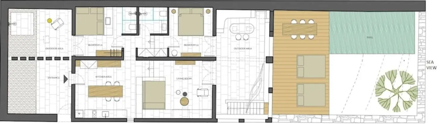 Deluxe Villa, 2 Yatak Odası (coastal Dreambox, 4 PM check-in)