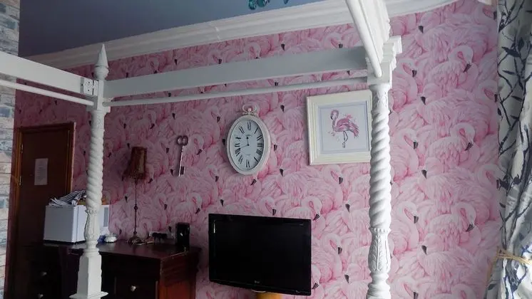 Tek Büyük Yataklı Oda, Deniz Manzaralı (Flamingo Four Poster)