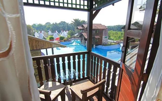 Panoramic Oda, Balkon, Bahçe Manzaralı (Log Cabin)