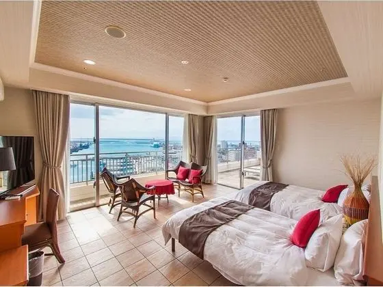 Panoramic İki Ayrı Yataklı Oda, Birden Çok Yatak, Sigara İçilmez, Deniz Manzaralı (13th Floor)