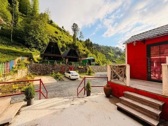 Bungalow, Dere Manzaralı, Şömineli ve Jakuzili