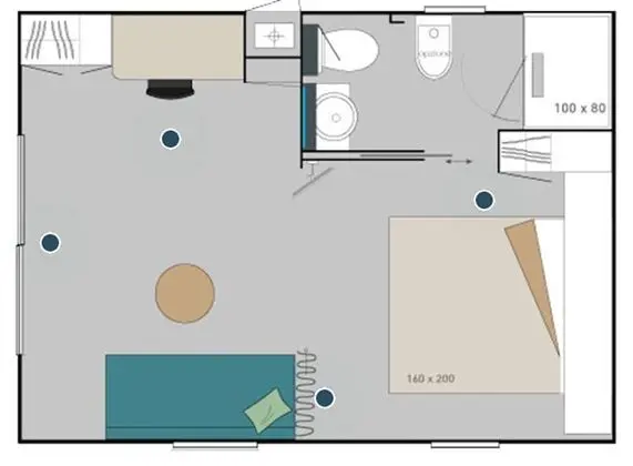 Dağ Evi, 1 Yatak Odası, Veranda