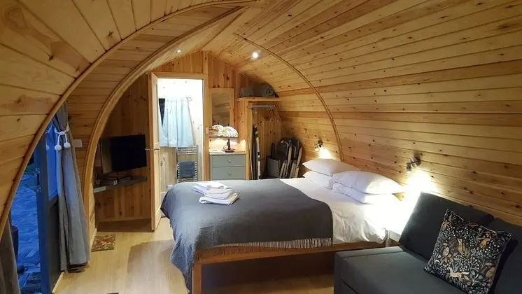 Luxury Kulübe, Banyolu/Duşlu, Deniz Manzaralı (Bass Rock Pod)