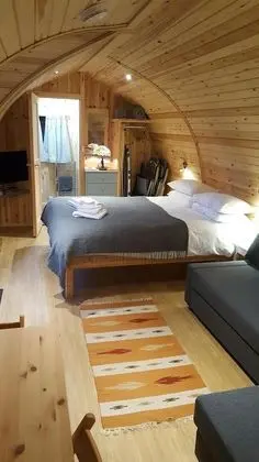 Luxury Kulübe, Banyolu/Duşlu, Deniz Manzaralı (Bass Rock Pod)