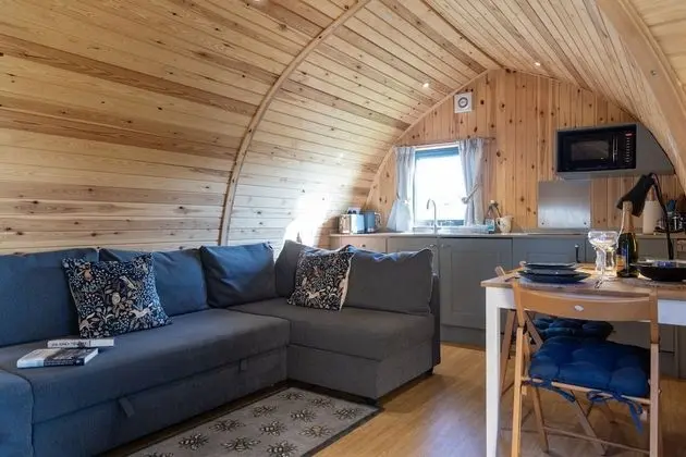 Luxury Kulübe, Banyolu/Duşlu, Deniz Manzaralı (Bass Rock Pod)