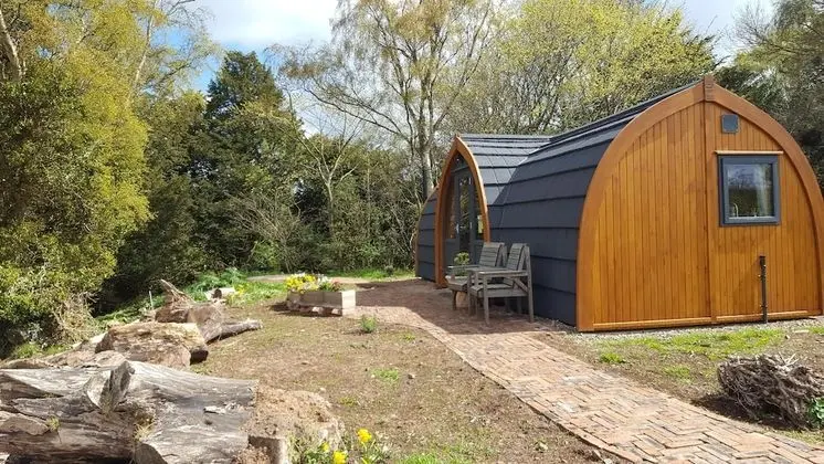 Luxury Kulübe, Banyolu/Duşlu, Deniz Manzaralı (Bass Rock Pod)