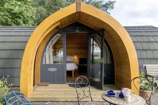 Luxury Kulübe, Banyolu/Duşlu, Deniz Manzaralı (Bass Rock Pod)