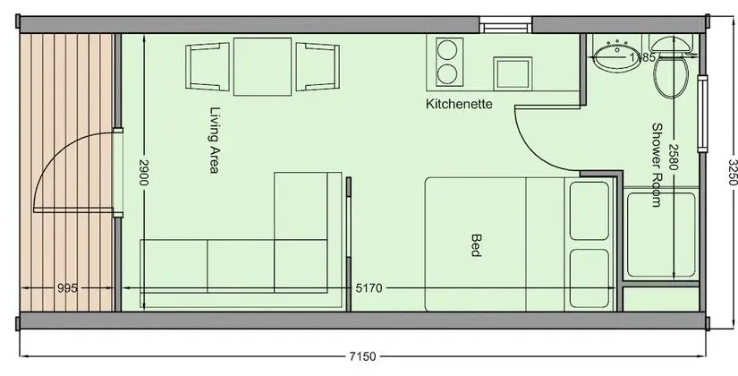 Superior Kulübe, Banyolu/Duşlu, Deniz Manzaralı (Belhaven Bay Pod)